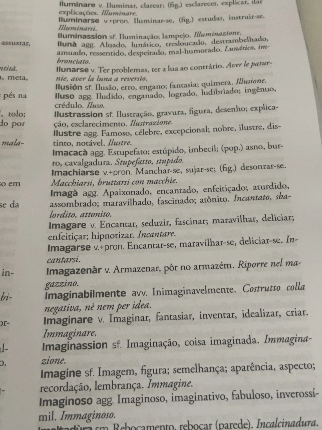 Por dentro do livro · Palavras em I